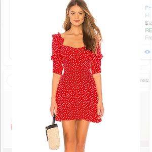 For love and lemons x revolve red dress xs